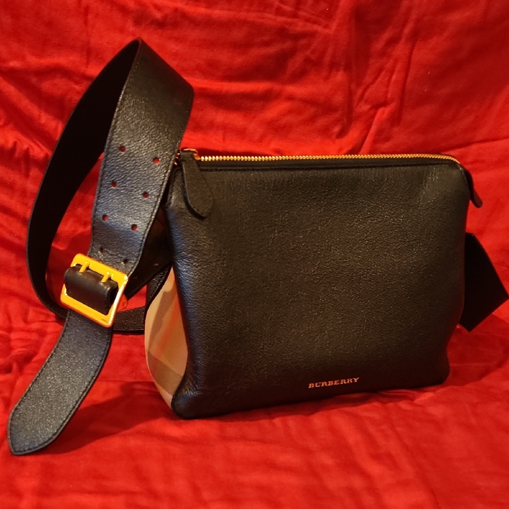 Black Leather Crossbody Bag